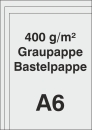 Graupappe 400 g/m² - A6 - Bastelpappe - Kalenderrücken